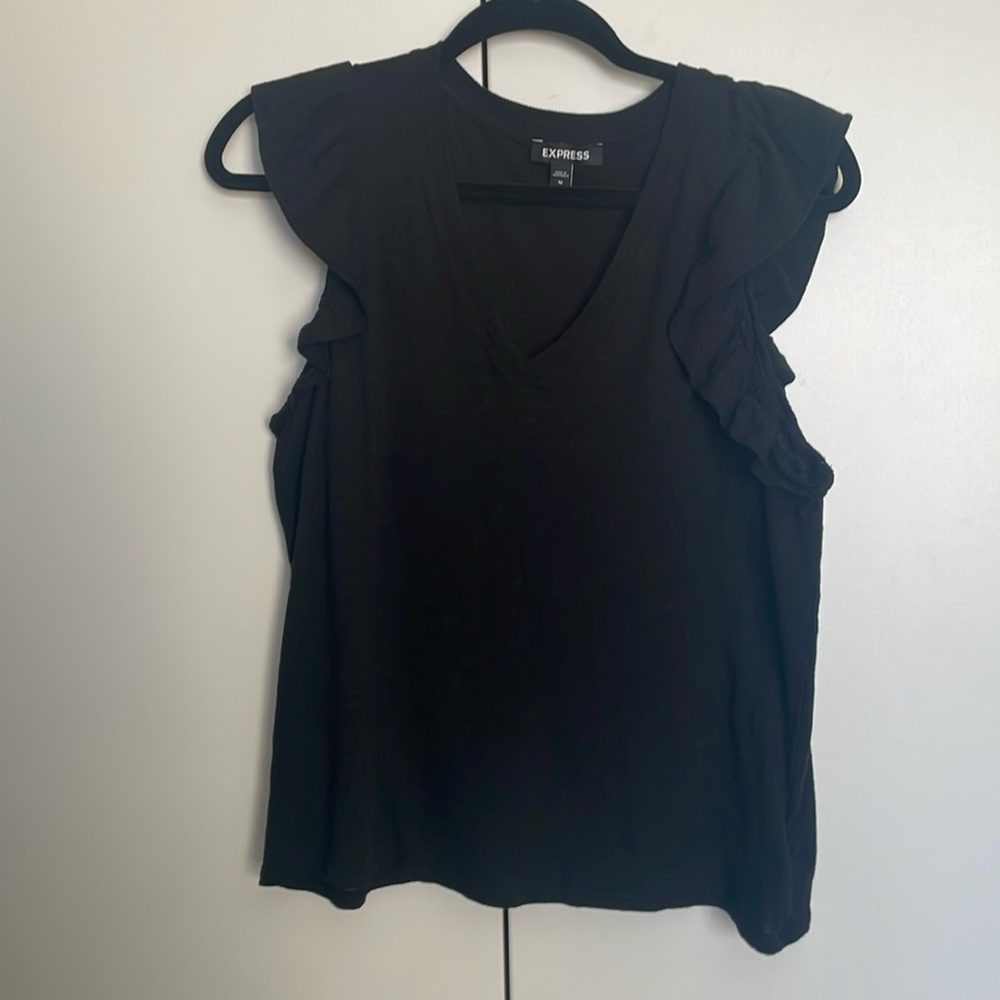 Express ruffled tank top